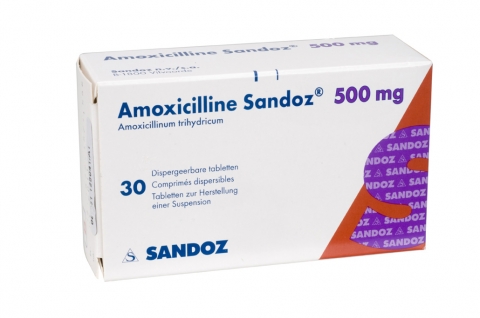 Amoxicilline Sandoz 500 mg